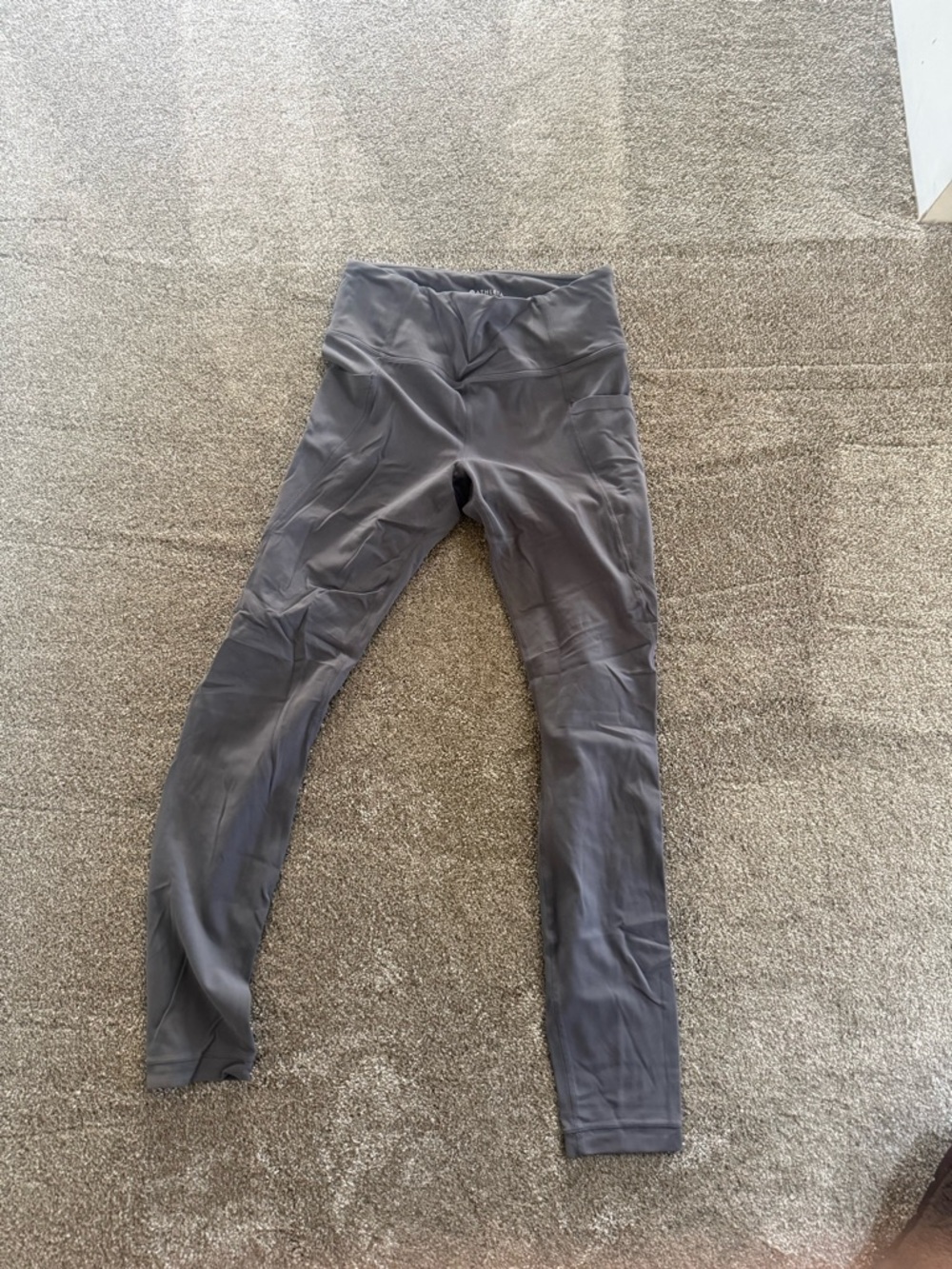 Athleta Charcoal Gray High-Rise Leggings (Tall)